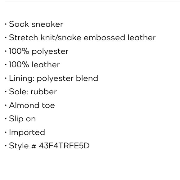 Michael Kors Toni Stretch Knit and Snake Embossed Leather Sock Sneaker 9M - Picture 4 of 6